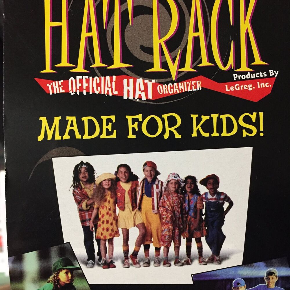 Hat rack made for kids - organizes up to 12 hats